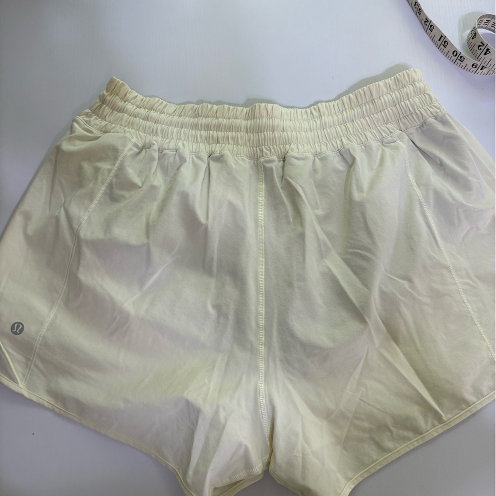 lululemon athletica Light Yellow Athletic Shorts